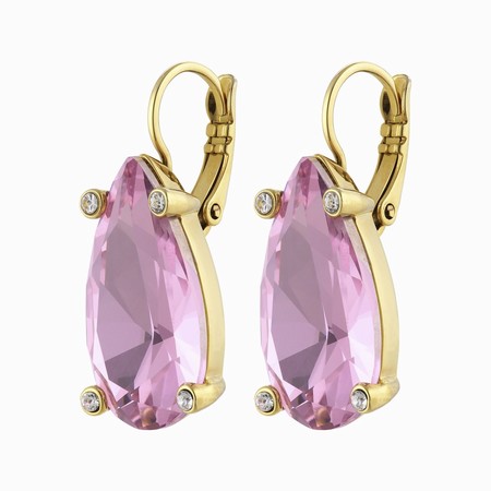 Dyrberg Kern Rocka Gold Earrings - Light Rose